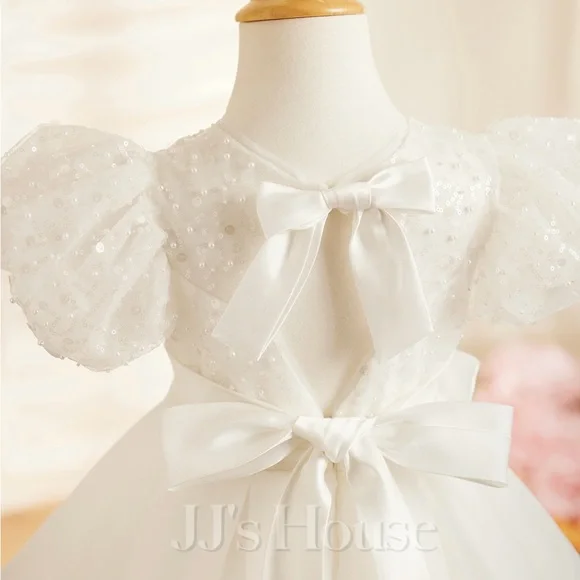 JJs House Ivory Flower Girl Dress